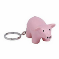 Pig Squeezies Stress Reliever Keyring